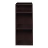 Regency Niche Cubo Storage Organizer Open Bookshelf Set- 2 Full Cubes/1 Half Cube- Truffle PC2F1HTF